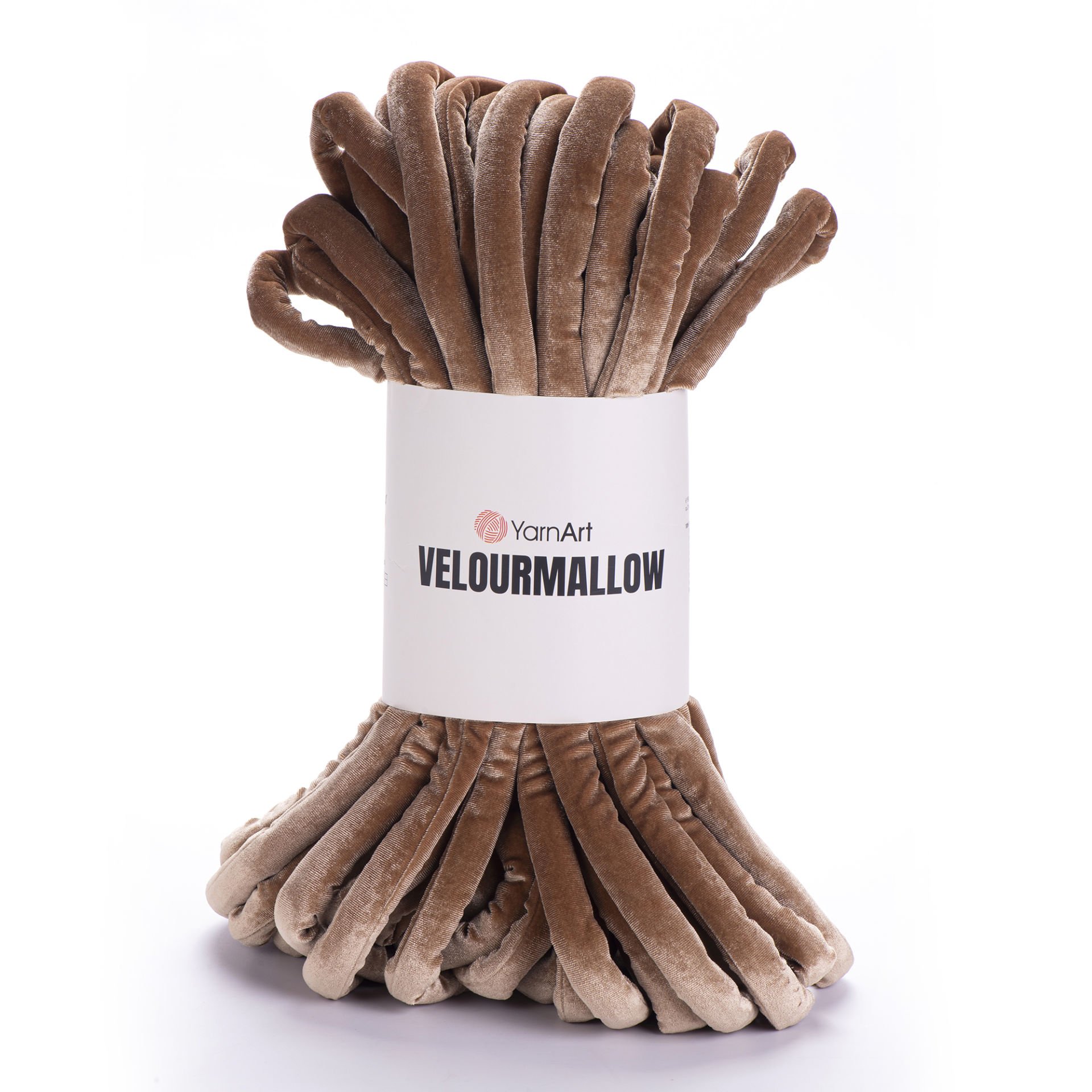 YARNART VELOURMALLOW - KNITTING YARN BROWN - 7102