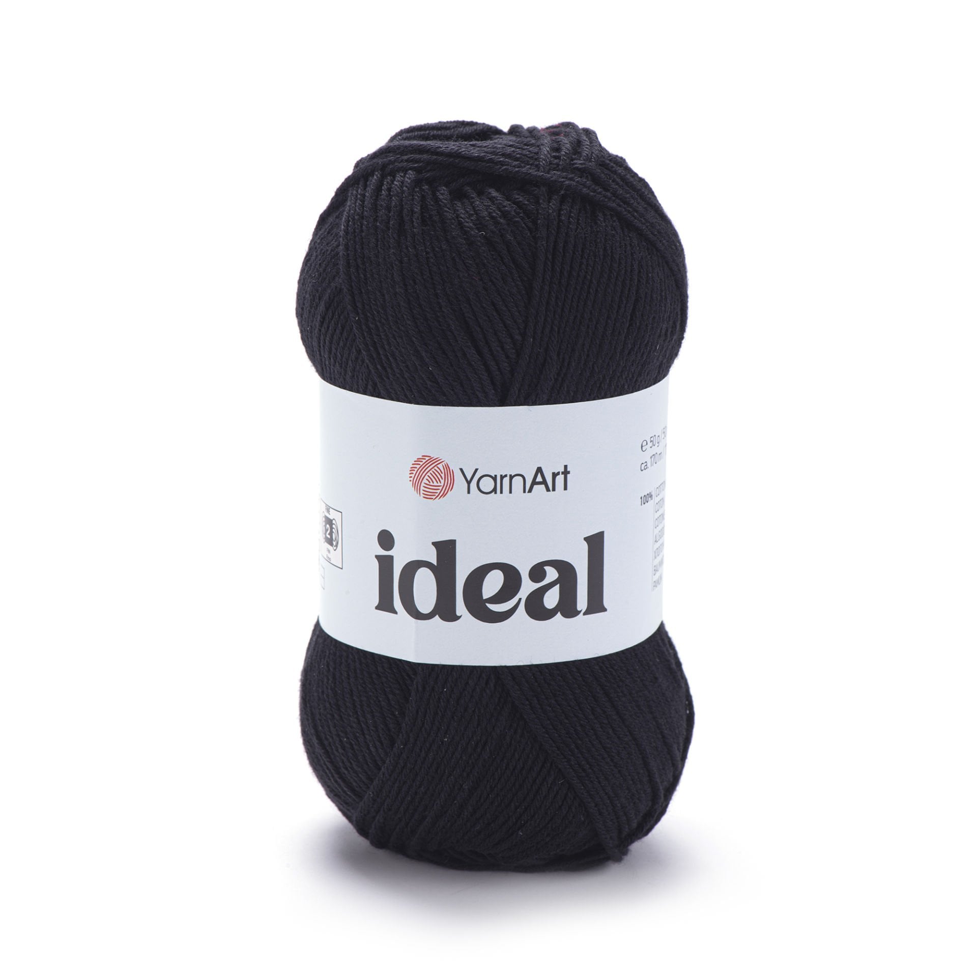 YARNART IDEAL - KNITTING YARN BLACK - 221