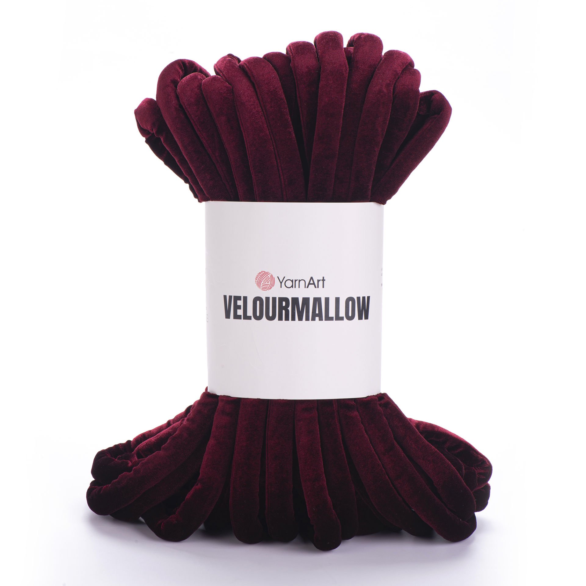 YARNART VELOURMALLOW - KNITTING YARN CLARET - 7107