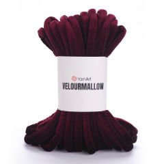 YARNART VELOURMALLOW - KNITTING YARN CLARET - 7107
