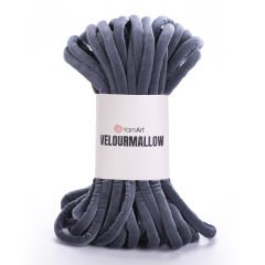 YARNART VELOURMALLOW - KNITTING YARN BLUE-GREY - 7110