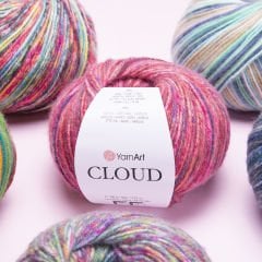 YARNART CLOUD - MULTICOLOR KNITTING YARN