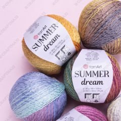 YARNART SUMMER DREAM -  MULTICOLOR KNITTING YARN