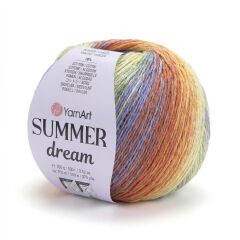 YARNART SUMMER DREAM -  MULTICOLOR KNITTING YARN VARIEGATED - 4301