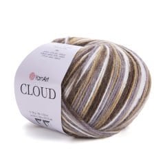 YARNART CLOUD - MULTICOLOR KNITTING YARN VARIEGATED - 5302