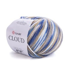 YARNART CLOUD - MULTICOLOR KNITTING YARN VARIEGATED - 5303
