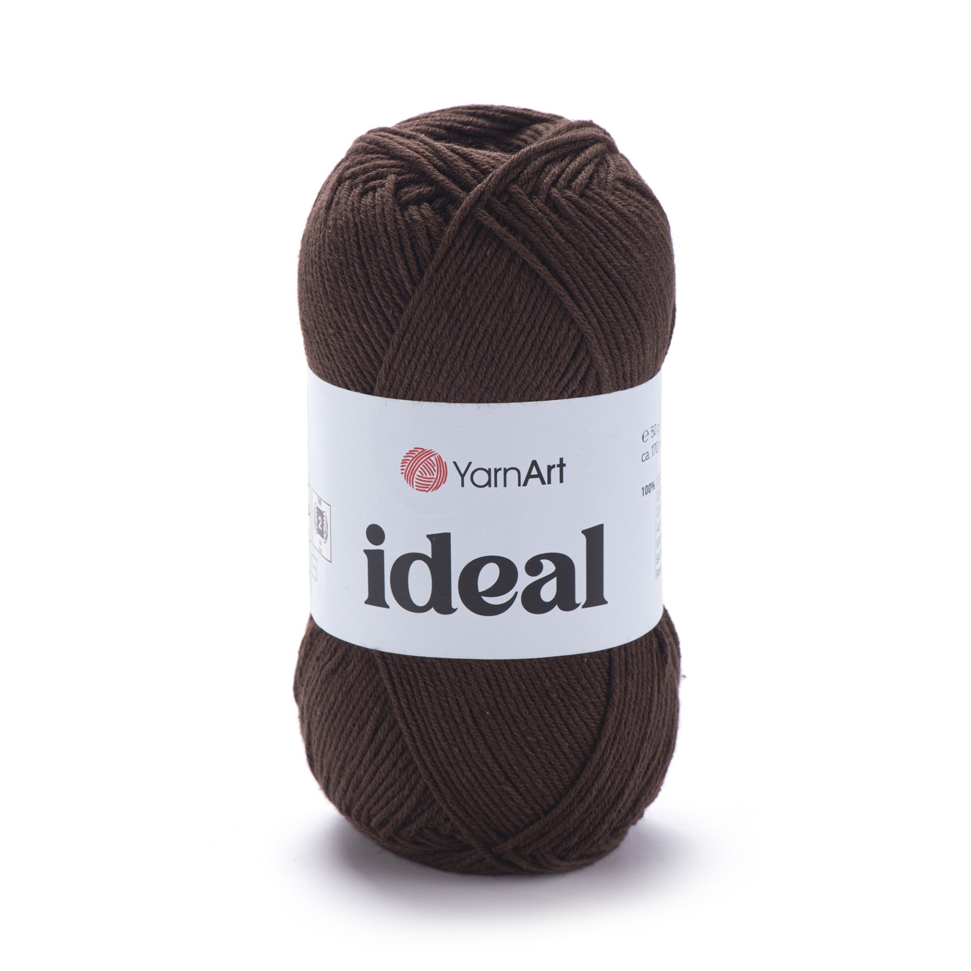YARNART IDEAL - KNITTING YARN BROWN - 232