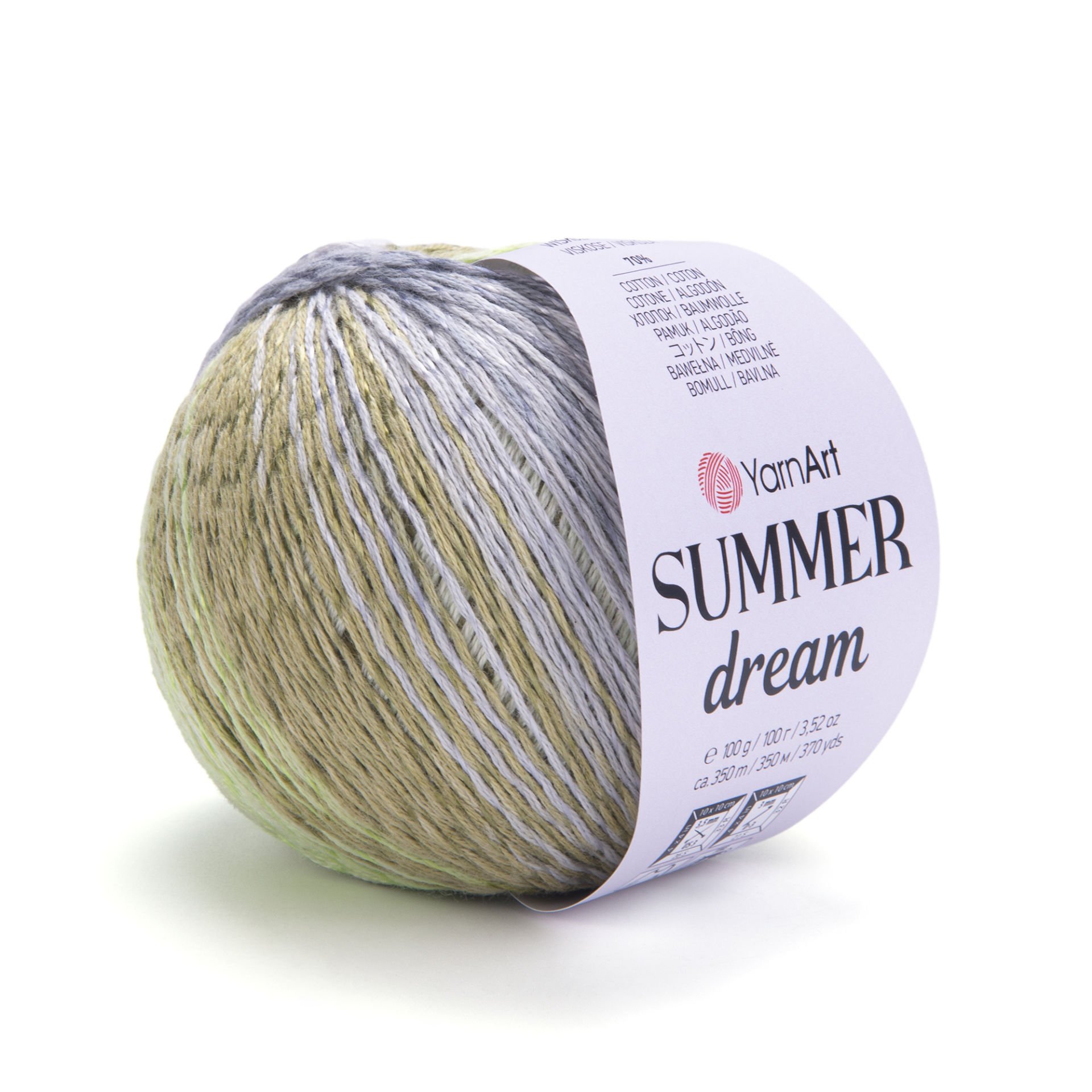 YARNART SUMMER DREAM -  MULTICOLOR KNITTING YARN VARIEGATED - 4303