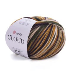 YARNART CLOUD - MULTICOLOR KNITTING YARN VARIEGATED - 5308