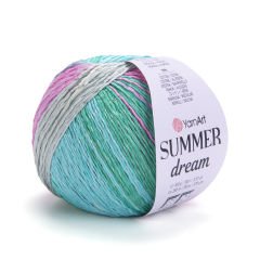 YARNART SUMMER DREAM -  MULTICOLOR KNITTING YARN VARIEGATED - 4309