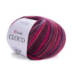 YARNART CLOUD - MULTICOLOR KNITTING YARN VARIEGATED - 5310