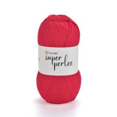 YARNART SUPER PERLEE - KNITTING YARN RED - 41