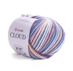 YARNART CLOUD - MULTICOLOR KNITTING YARN VARIEGATED - 5314