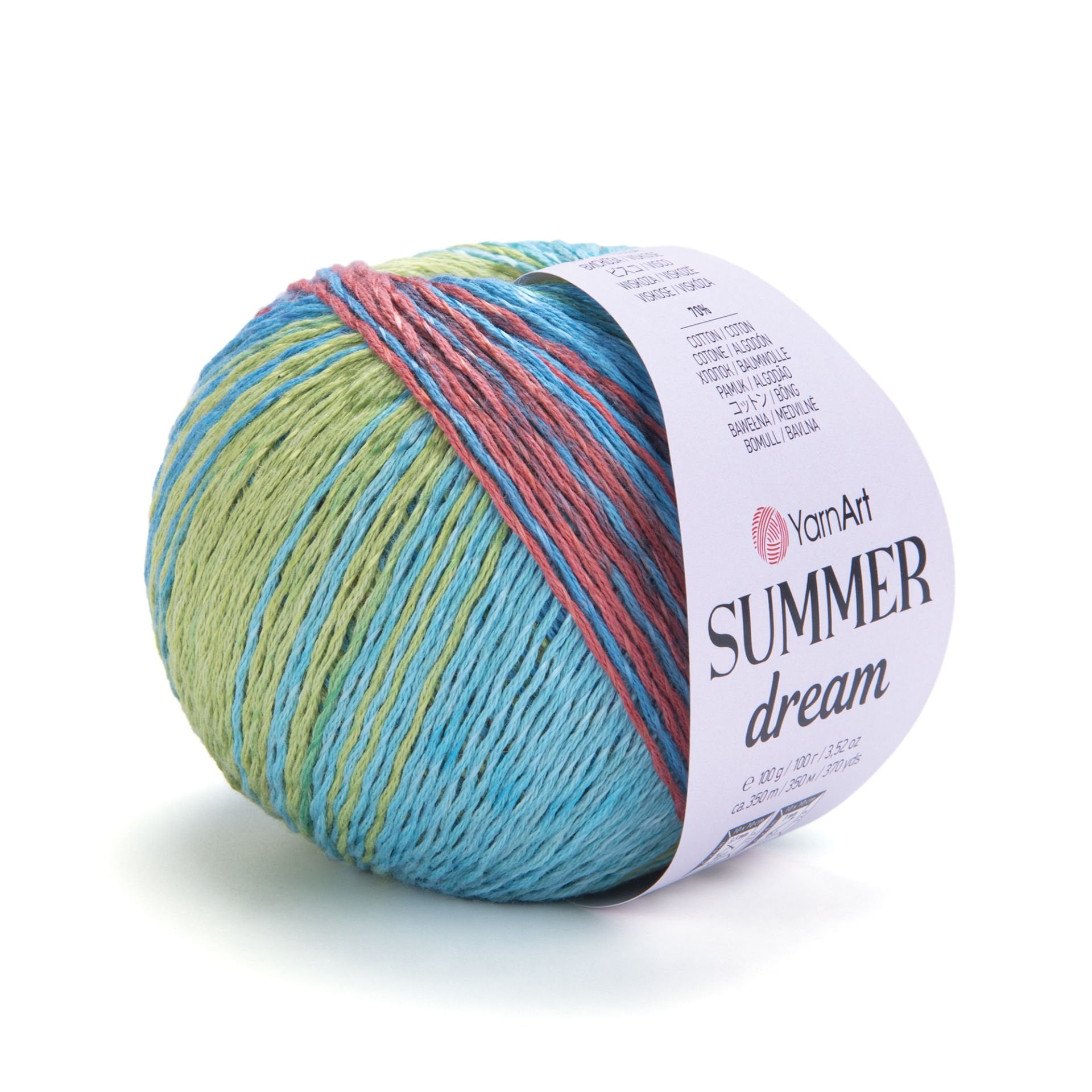 YARNART SUMMER DREAM -  MULTICOLOR KNITTING YARN VARIEGATED - 4314