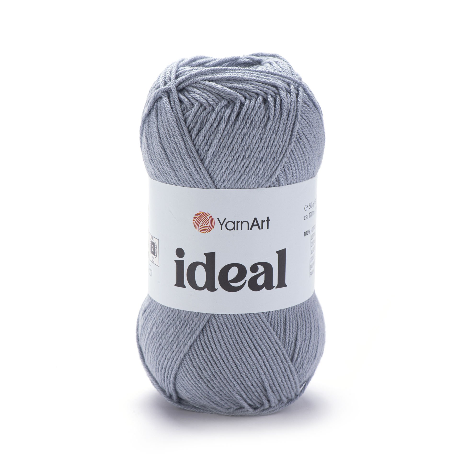 YARNART IDEAL - KNITTING YARN GREY - 244