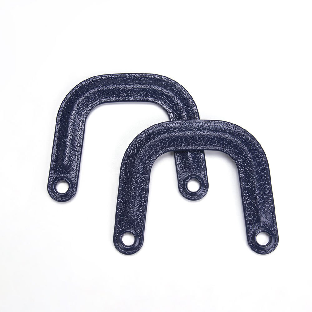 LEATHER LOOKING U MODEL BAG HANDLE 2 PCS NAVY