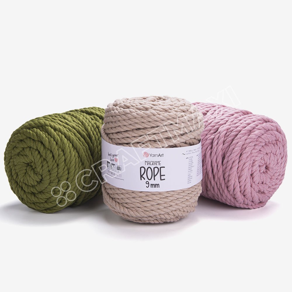 YARNART MACRAME ROPE 9MM - MACRAME CORD