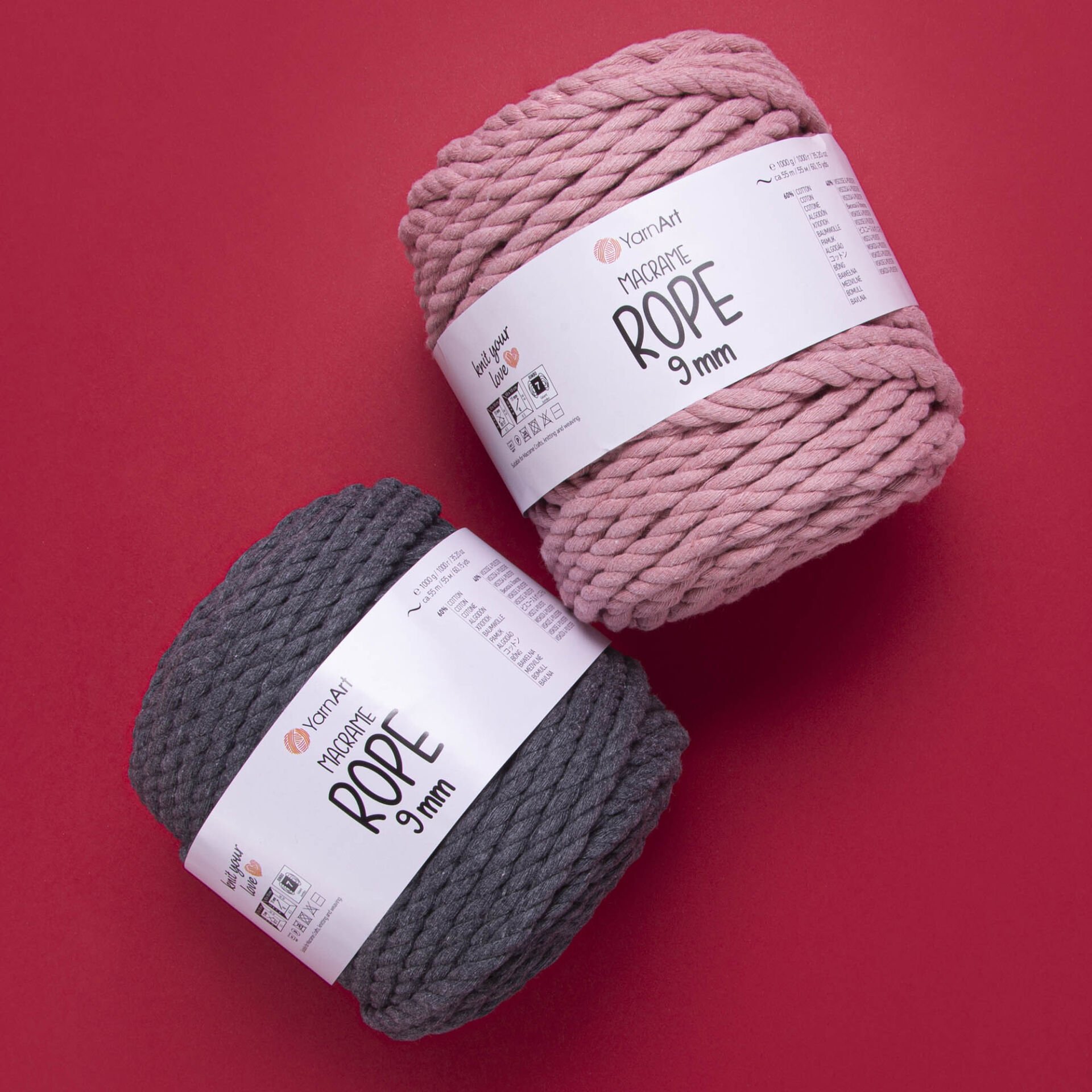 YARNART MACRAME ROPE 9MM - MACRAME CORD