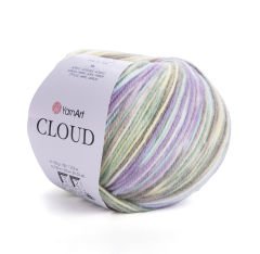 YARNART CLOUD - MULTICOLOR KNITTING YARN VARIEGATED - 5317