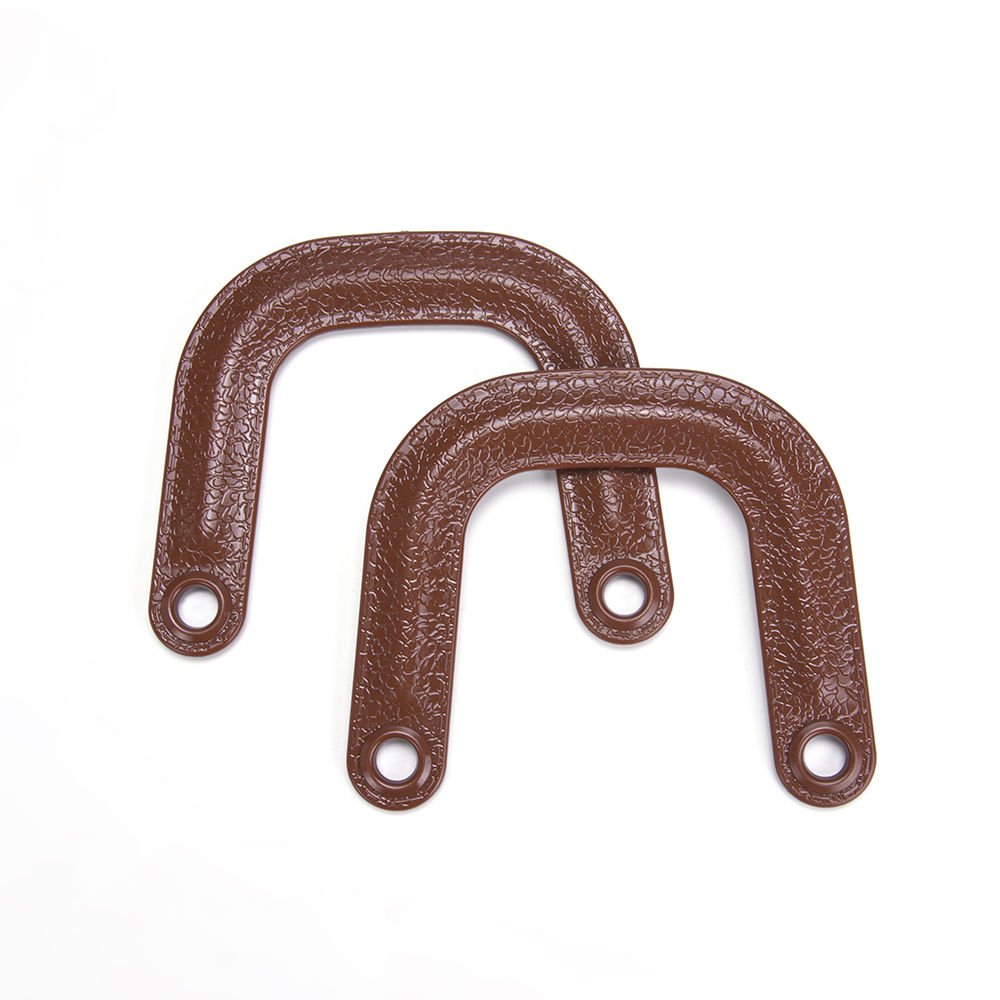 LEATHER LOOKING U MODEL BAG HANDLE 2 PCS GINGER