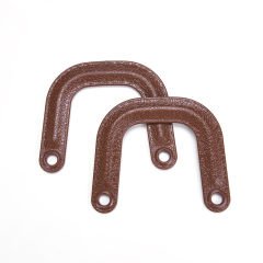 LEATHER LOOKING U MODEL BAG HANDLE 2 PCS GINGER