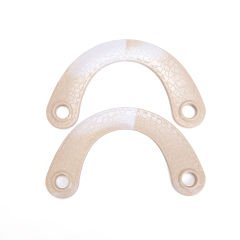 LEATHER LOOKING C MODEL BAG HANDLE 2 PCS BEIGE