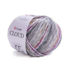 YARNART CLOUD - MULTICOLOR KNITTING YARN VARIEGATED - 9201