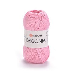YARNART BEGONIA - MERCERIZED KNITTING YARN LIGHT PINK - 6313