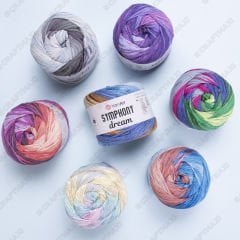 YARNART SYMPHONY DREAM -  MULTICOLOR KNITTING YARN