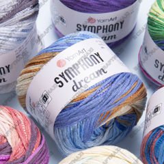 YARNART SYMPHONY DREAM -  MULTICOLOR KNITTING YARN VARIEGATED - 3111