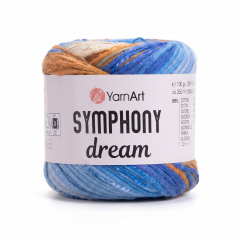 YARNART SYMPHONY DREAM -  MULTICOLOR KNITTING YARN VARIEGATED - 3101
