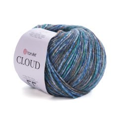 YARNART CLOUD - MULTICOLOR KNITTING YARN VARIEGATED - 9206