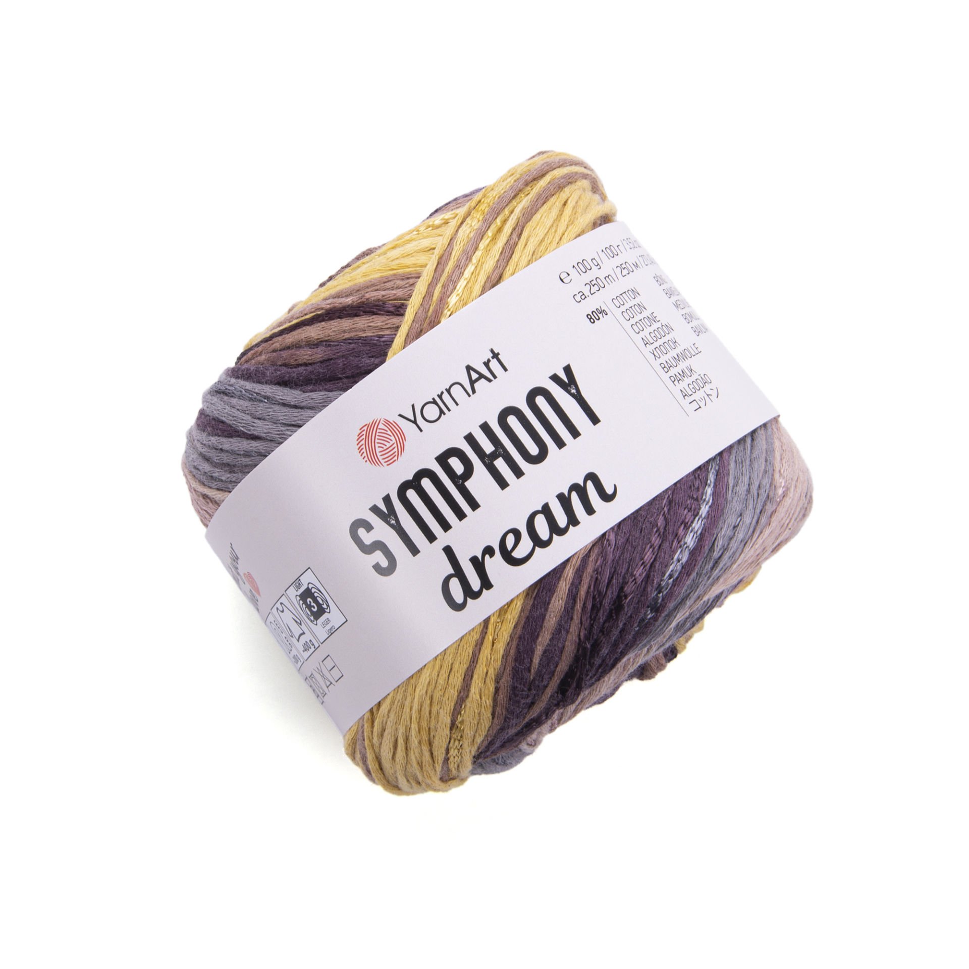 YARNART SYMPHONY DREAM -  MULTICOLOR KNITTING YARN VARIEGATED - 3102