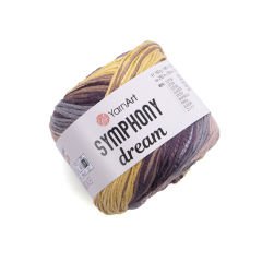 YARNART SYMPHONY DREAM -  MULTICOLOR KNITTING YARN VARIEGATED - 3102