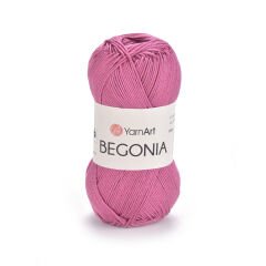 YARNART BEGONIA - MERCERIZED KNITTING YARN FUCHSIA - 0075
