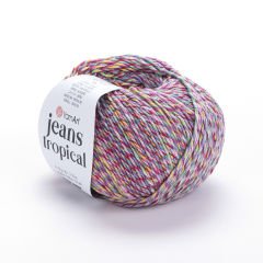 YARNART JEANS TROPICAL - MULTICOLOR KNITTING YARN VARIEGATED - 621