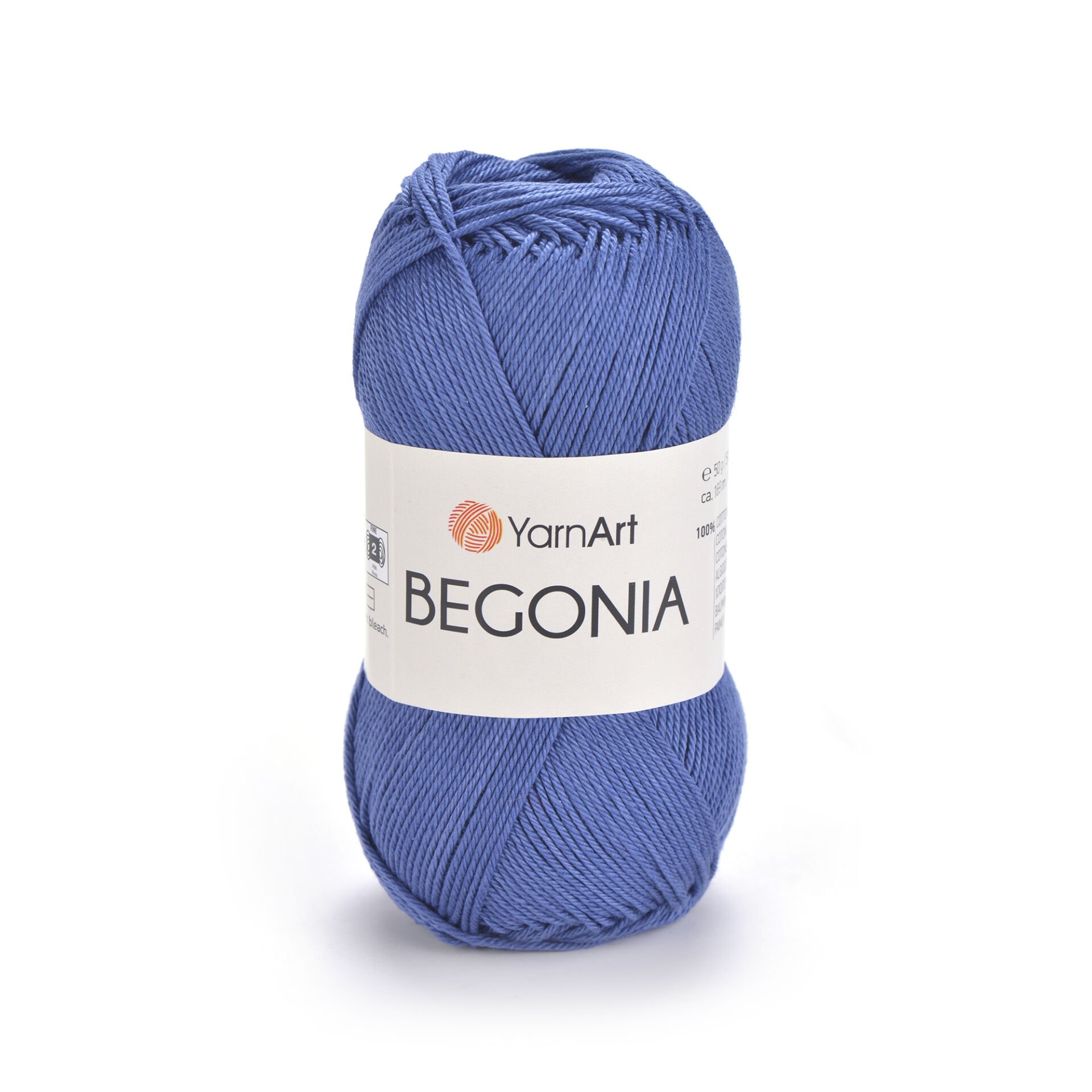 YARNART BEGONIA - MERCERIZED KNITTING YARN DENIM BLUE - 0154
