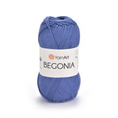 YARNART BEGONIA - MERCERIZED KNITTING YARN DENIM BLUE - 0154