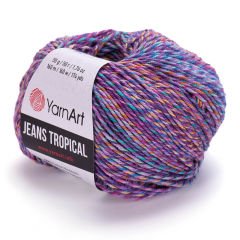 YARNART JEANS TROPICAL - MULTICOLOR KNITTING YARN VARIEGATED - 622