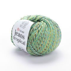 YARNART JEANS TROPICAL - MULTICOLOR KNITTING YARN VARIEGATED - 616