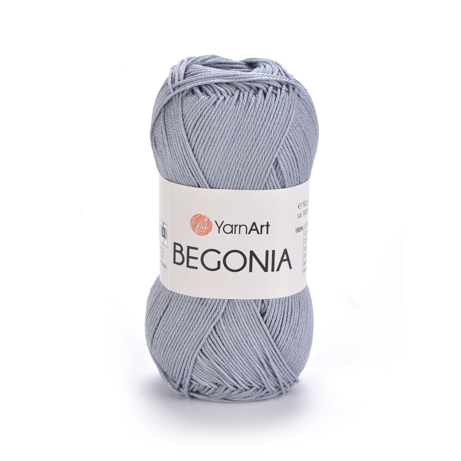 YARNART BEGONIA - MERCERIZED KNITTING YARN BLUE-GREY - 5326