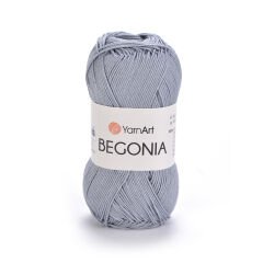 YARNART BEGONIA - MERCERIZED KNITTING YARN BLUE-GREY - 5326