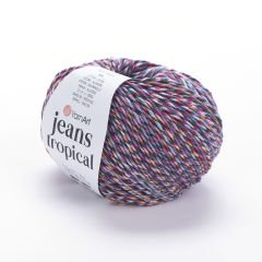 YARNART JEANS TROPICAL - MULTICOLOR KNITTING YARN VARIEGATED - 620