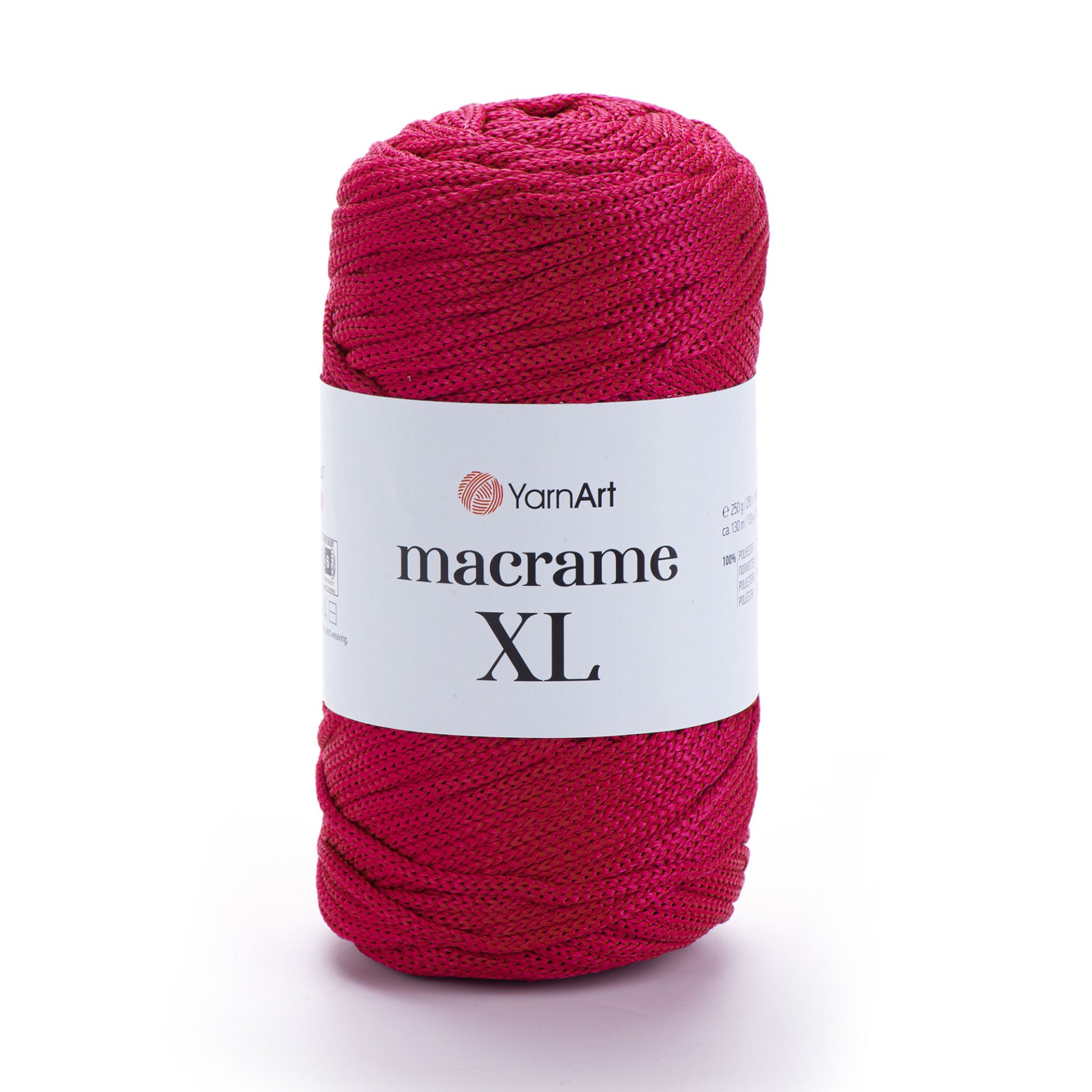 YARNART MACRAME XL - MACRAME CORD RED - 143
