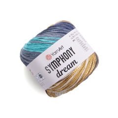 YARNART SYMPHONY DREAM -  MULTICOLOR KNITTING YARN VARIEGATED - 3107