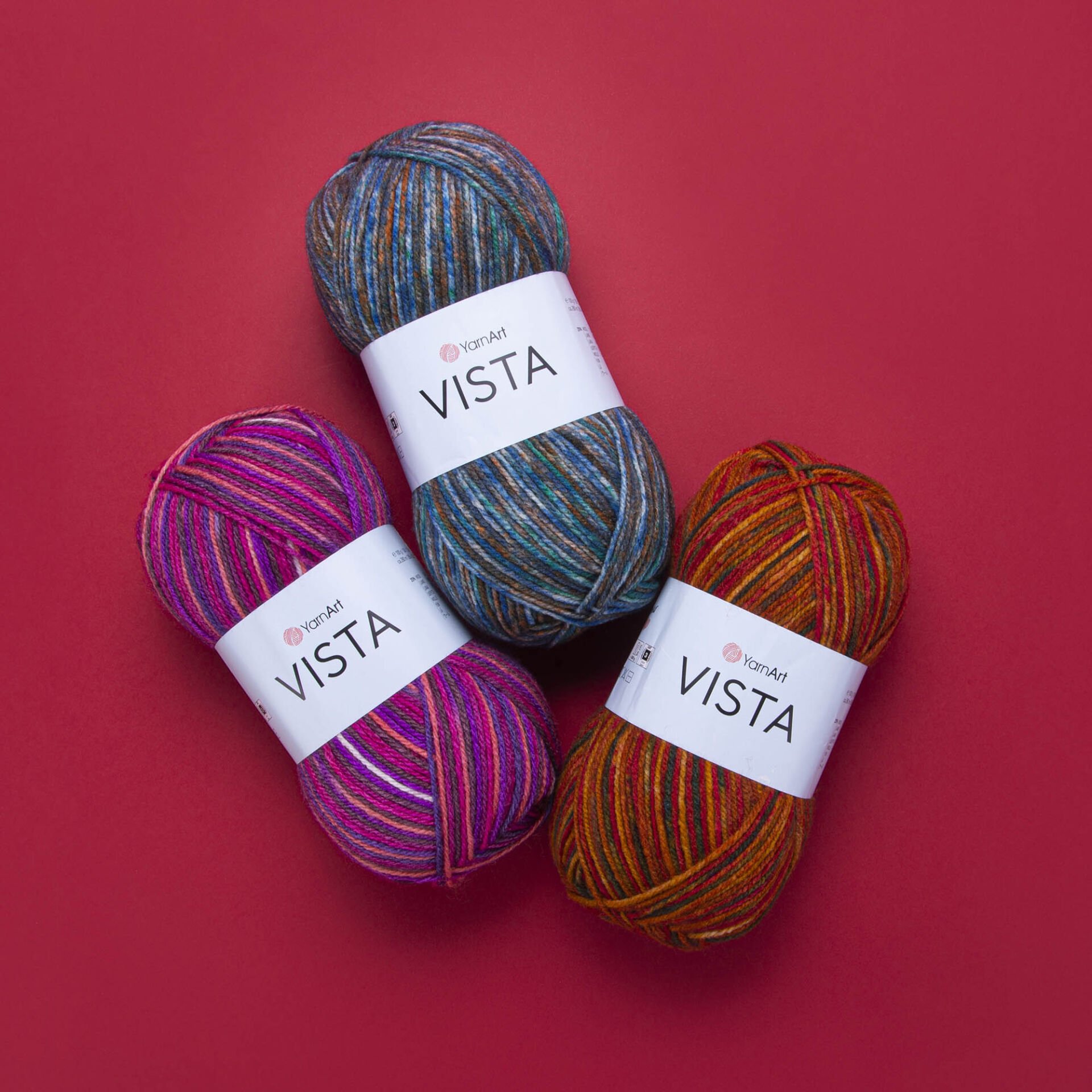 YARNART VISTA - MULTICOLOR KNITTING YARN