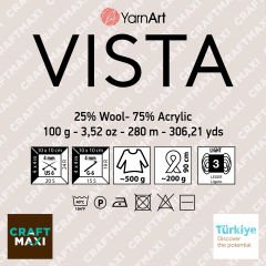 YARNART VISTA - MULTICOLOR KNITTING YARN VARIEGATED - 9204