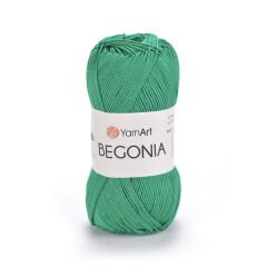 YARNART BEGONIA - MERCERIZED KNITTING YARN DARK GREEN - 6334