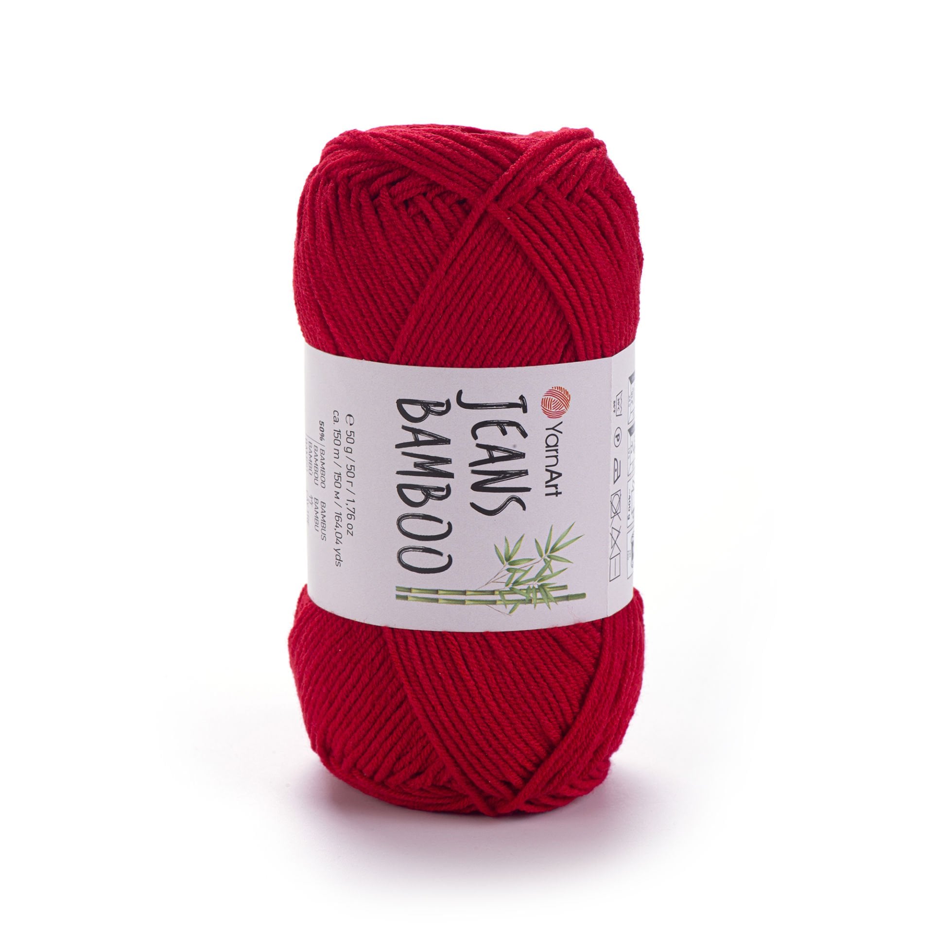 YARNART JEANS BAMBOO - KNITTING YARN RED - 144