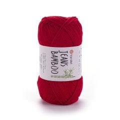 YARNART JEANS BAMBOO - KNITTING YARN RED - 144